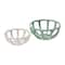 Hello Honey® Green & White Stoneware Basket Set